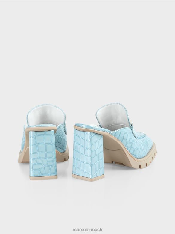 Marc Cain jalatsid \"mõtlege koos ümber\" kunstkrooki slip-ons J8DT1639 atmosfääri sinine