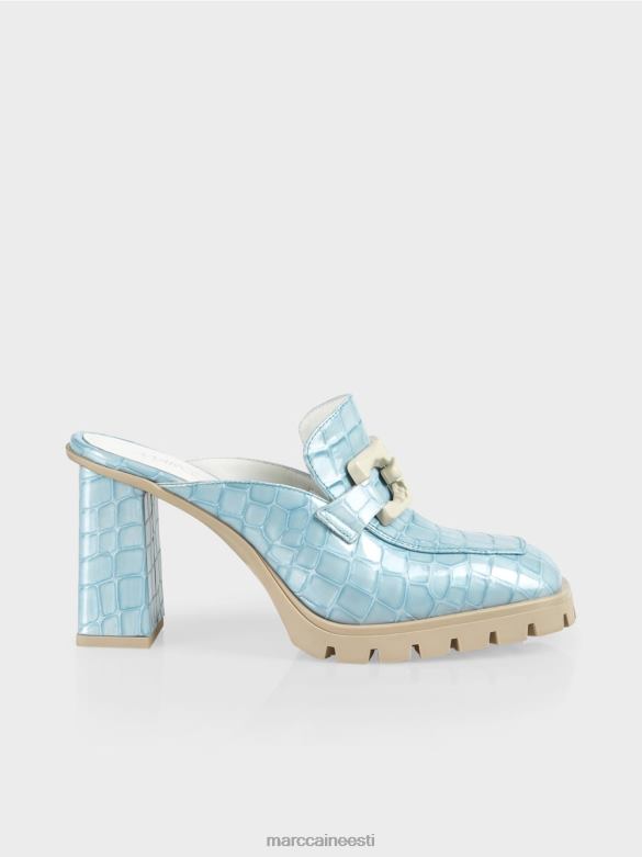 Marc Cain jalatsid \"mõtlege koos ümber\" kunstkrooki slip-ons J8DT1639 atmosfääri sinine