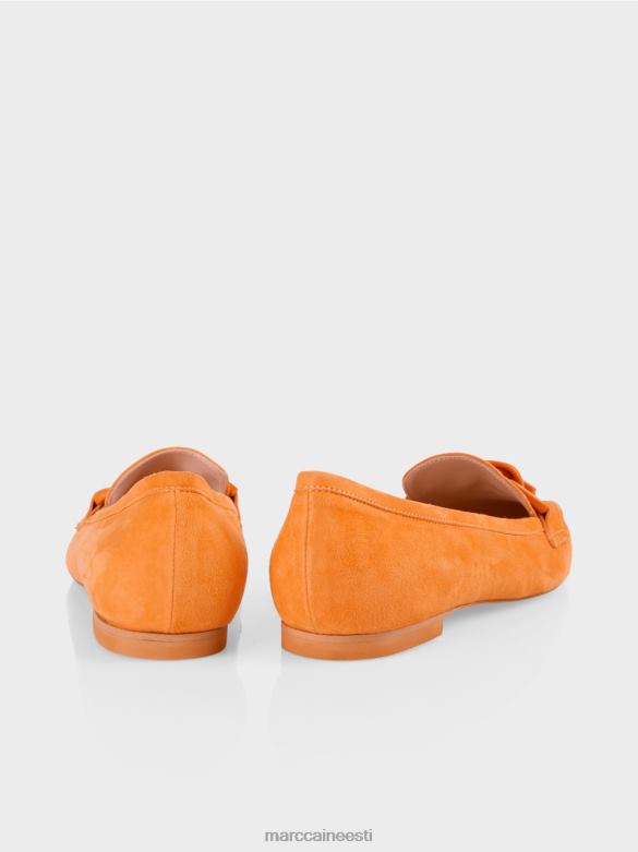 Marc Cain jalatsid dekoratiivse ketiga slip-ons J8DT1649 selge oranž