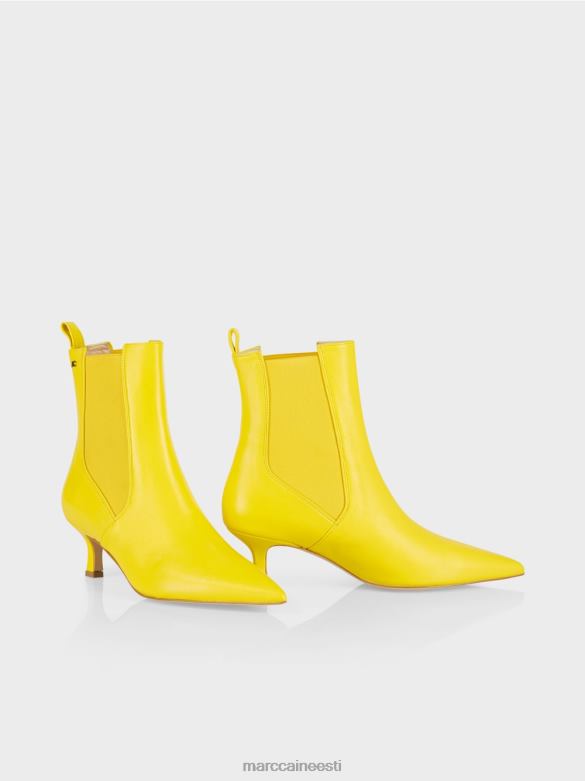 Marc Cain jalatsid pitsist poolsaapad vahetükiga J8DT1575 pehme sidrun