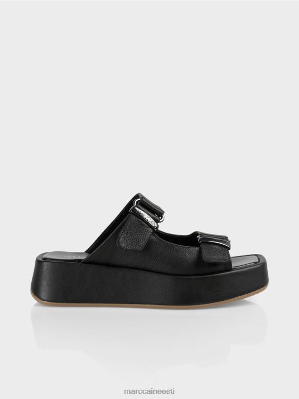 Marc Cain jalatsid \"koos ümber mõtlema\" rihmaga sandaalid J8DT1628 must