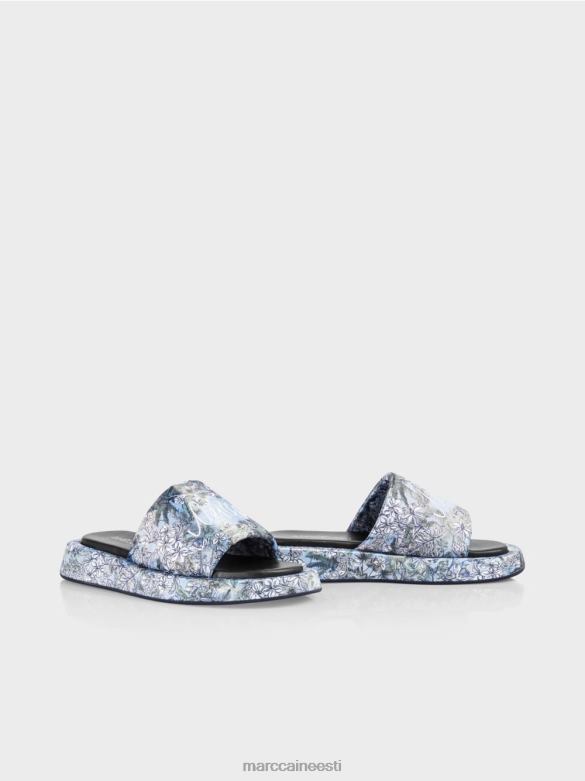 Marc Cain jalatsid lillelise disainiga sandaalid J8DT1629 hele puuder sinine