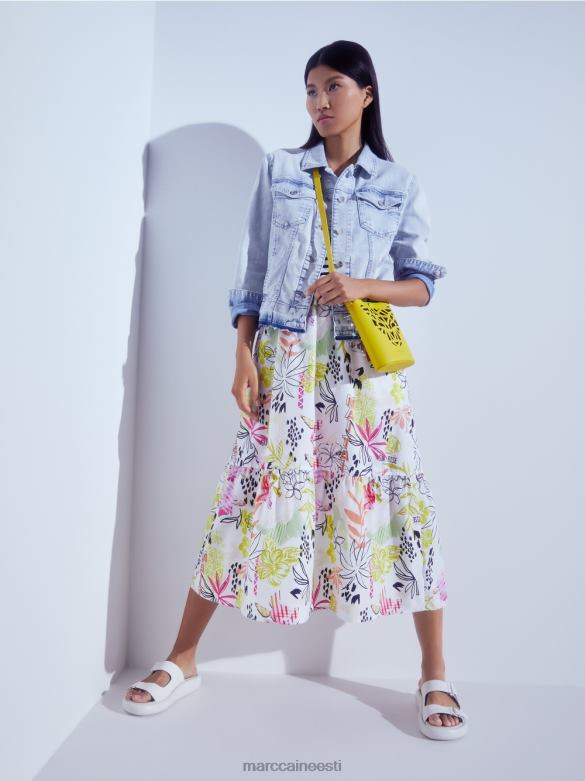 Marc Cain jalatsid ümara tallaga sandaalid J8DT1613 määrdunudvalge