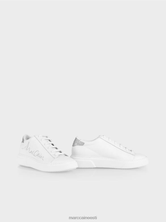Marc Cain jalatsid kirjaga pitsilised ketsid J8DT1552 valge