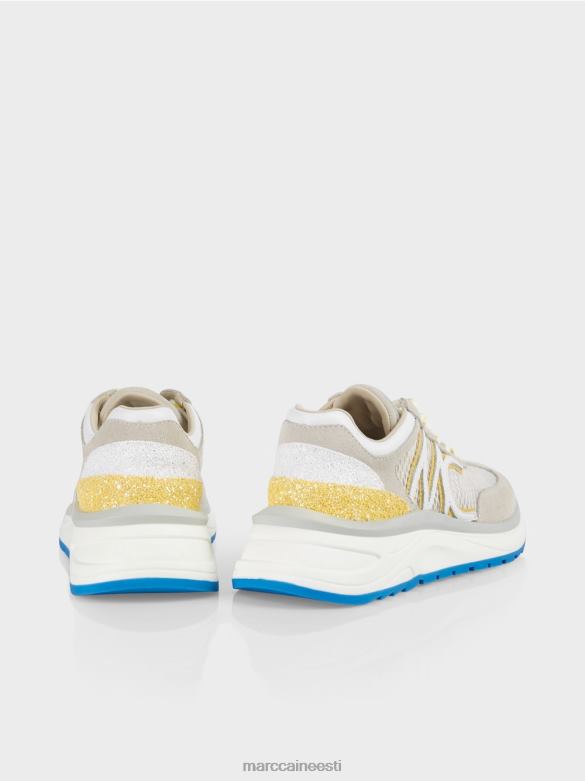 Marc Cain jalatsid võrksisuga trenažöörid J8DT1627 roheline väävel