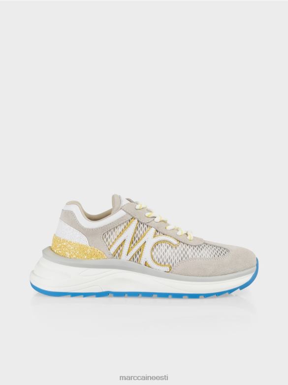 Marc Cain jalatsid võrksisuga trenažöörid J8DT1627 roheline väävel