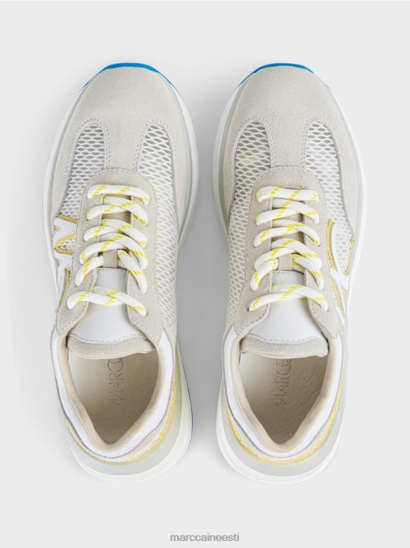 Marc Cain jalatsid võrksisuga trenažöörid J8DT1627 roheline väävel