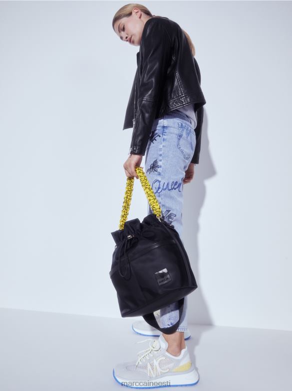 Marc Cain jalatsid võrksisuga trenažöörid J8DT1627 roheline väävel