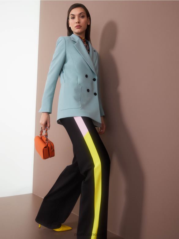 Marc Cain Riietus kortsus välimusega bleiser J8DT169 tume taevasinine