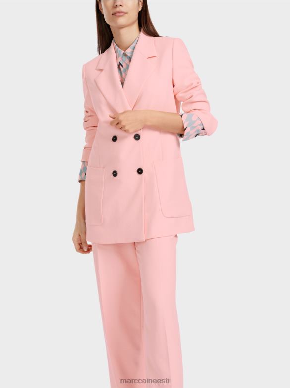 Marc Cain Riietus kortsus välimusega bleiser J8DT173 pehme puuderroosa
