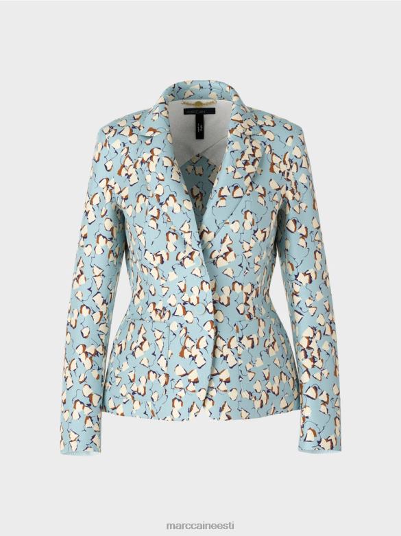 Marc Cain Riietus liibuv bleiser kõikjalt trükitud J8DT209 atmosfääri sinine