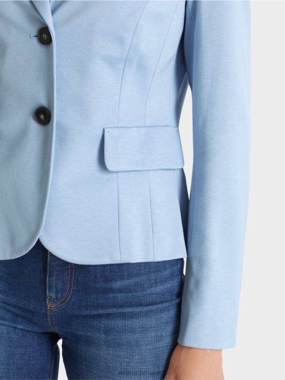 Marc Cain Riietus liibuv kitsa revääriga bleiser J8DT174 tume suvetaevas