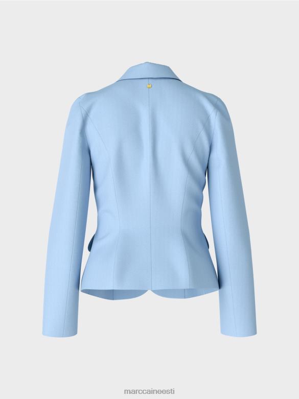 Marc Cain Riietus liibuv kitsa revääriga bleiser J8DT174 tume suvetaevas