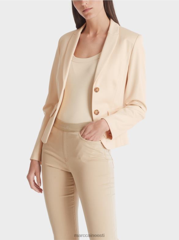 Marc Cain Riietus liibuv kitsa revääriga bleiser J8DT176 tume kreem