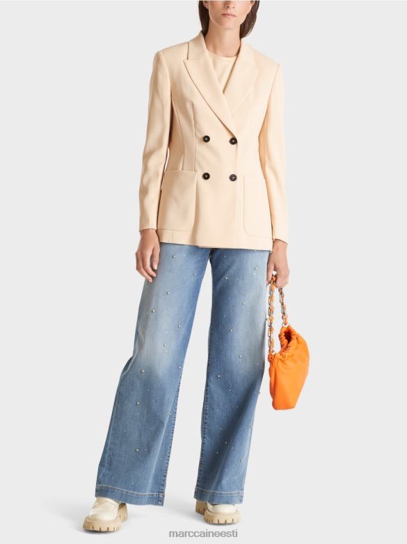 Marc Cain Riietus pikk bleiser J8DT160 tume kreem