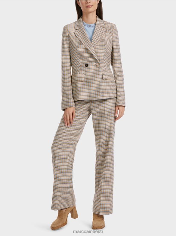 Marc Cain Riietus ruuduline bleiser J8DT164 tume suvetaevas