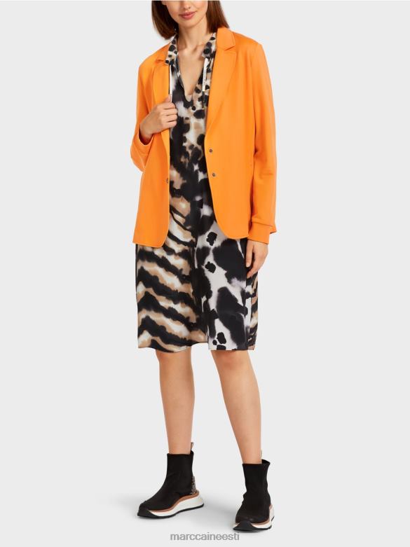 Marc Cain Riietus sportlik bleiser soonikuga kootud kätistega J8DT201 ereoranž