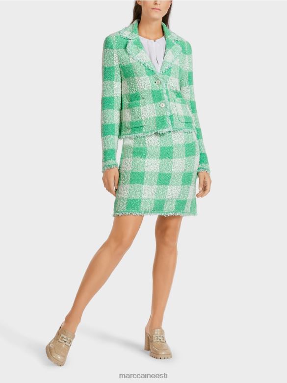 Marc Cain Riietus vichy check bleiser \"kootud Saksamaal\" J8DT195 särav jade