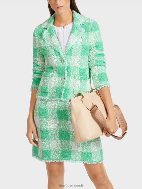 Marc Cain Riietus vichy check bleiser \"kootud Saksamaal\" J8DT195 särav jade