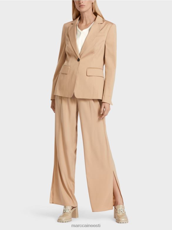 Marc Cain Riietus voodriga puuvillane bleiser J8DT191 sügav liiv