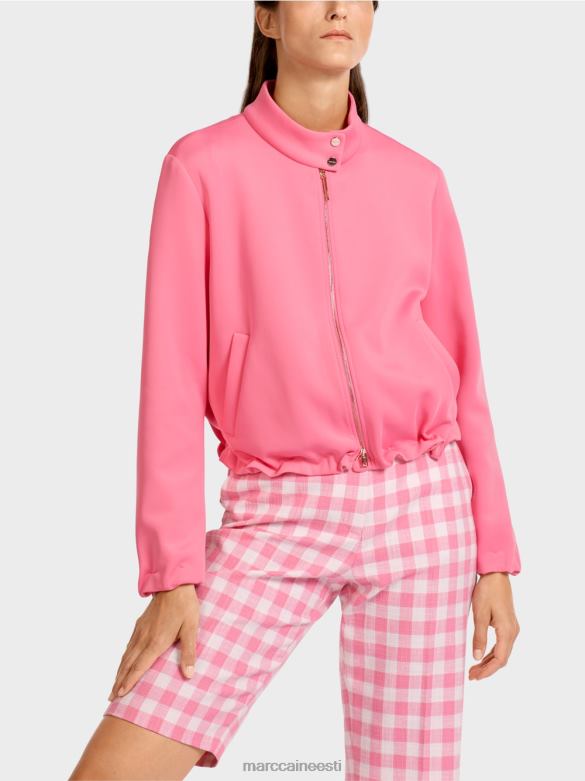 Marc Cain Riietus jersey jope püstise kraega J8DT408 särav roosa