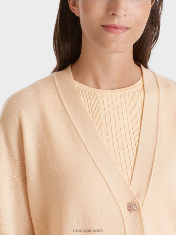 Marc Cain Riietus kampsun \"mõtle koos ümber\" J8DT321 tume kreem