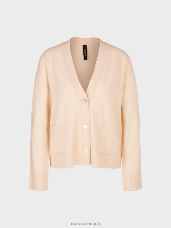 Marc Cain Riietus kampsun \"mõtle koos ümber\" J8DT321 tume kreem