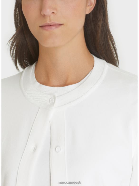 Marc Cain Riietus kampsun \"mõtle koos ümber\" J8DT452 määrdunudvalge