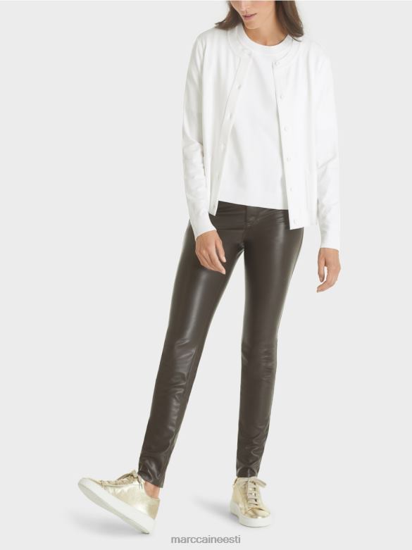 Marc Cain Riietus kampsun \"mõtle koos ümber\" J8DT452 määrdunudvalge