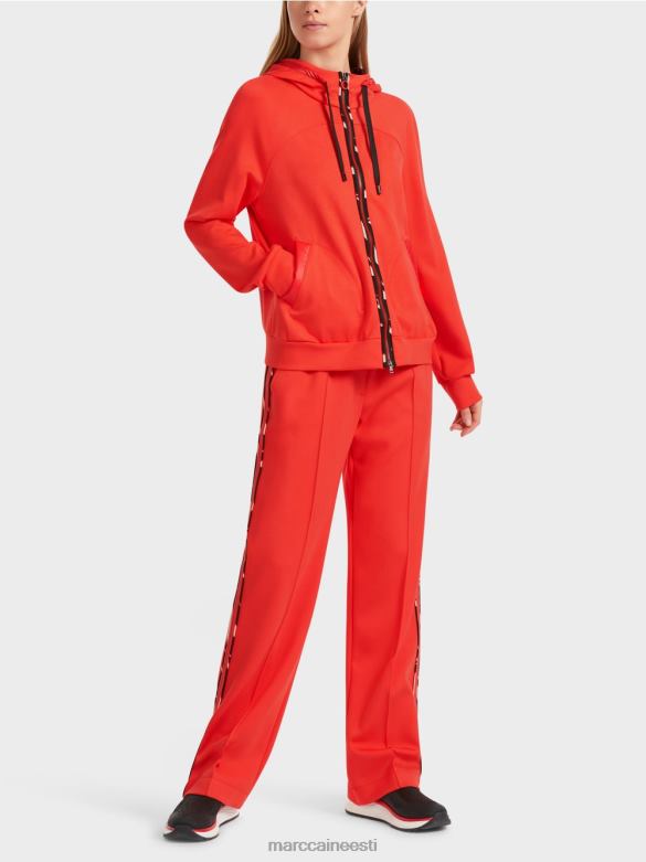 Marc Cain Riietus kapuutsiga jakk lukuga J8DT318 campari