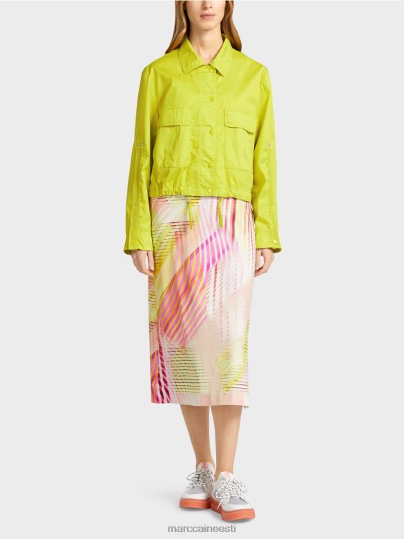 Marc Cain Riietus kerge suvejope kandetaskutega J8DT369 kerge limeaad