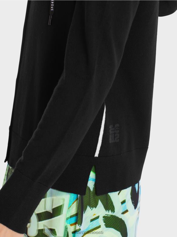 Marc Cain Riietus \"koos ümber mõtlema\" peenelt kootud kardigan J8DT339 must