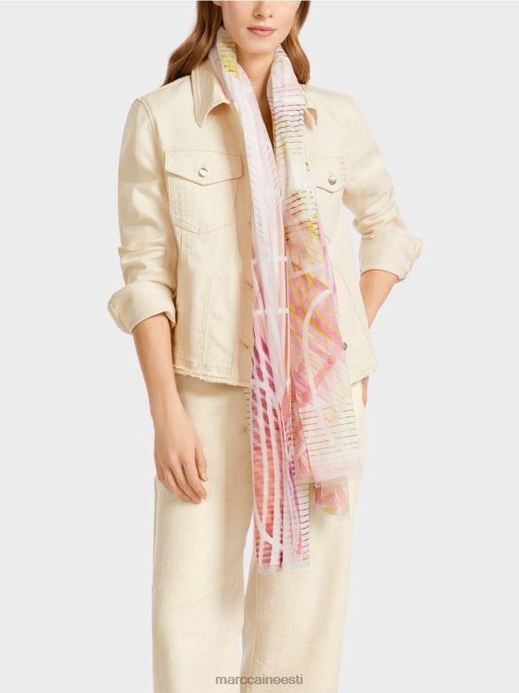 Marc Cain Riietus \"koos ümber mõtlema\" trükitud jope J8DT370 pehme linane