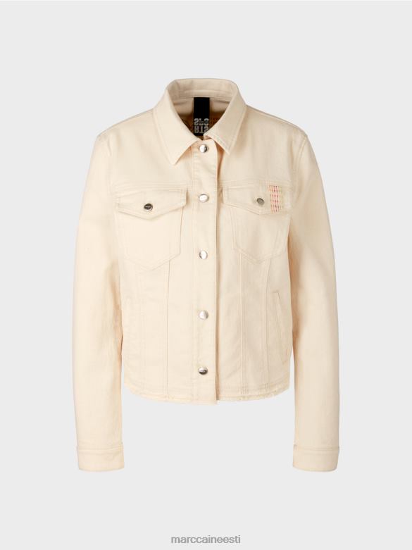 Marc Cain Riietus \"koos ümber mõtlema\" trükitud jope J8DT370 pehme linane