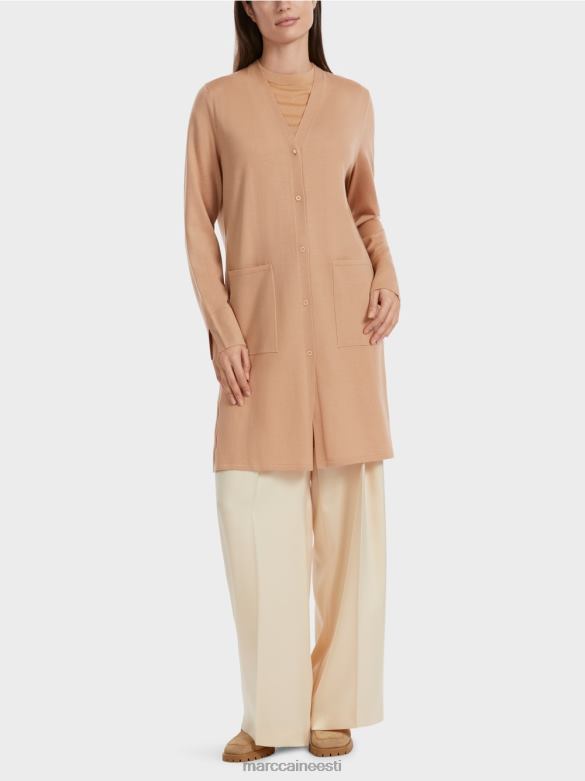 Marc Cain Riietus "koos ümber mõtlema" villane kardigan J8DT326 särav iiris