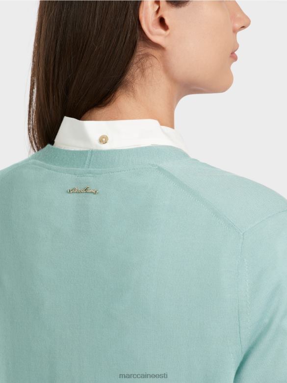 Marc Cain Riietus \"koos ümber mõtlema\" villane kardigan J8DT342 tume taevasinine