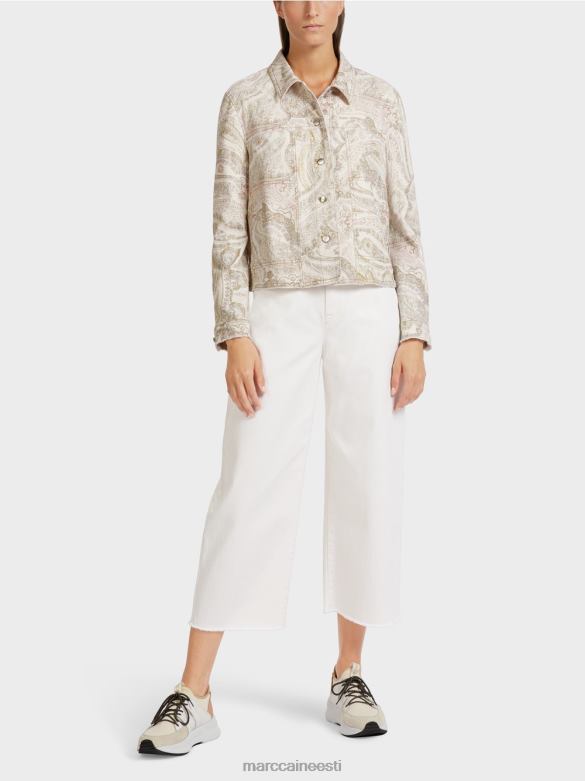 Marc Cain Riietus "koos ümbermõtlema" jope J8DT389 määrdunudvalge