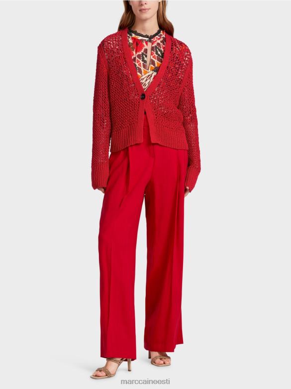 Marc Cain Riietus "koos uuesti mõtlema" kardigan J8DT359 sügav punane