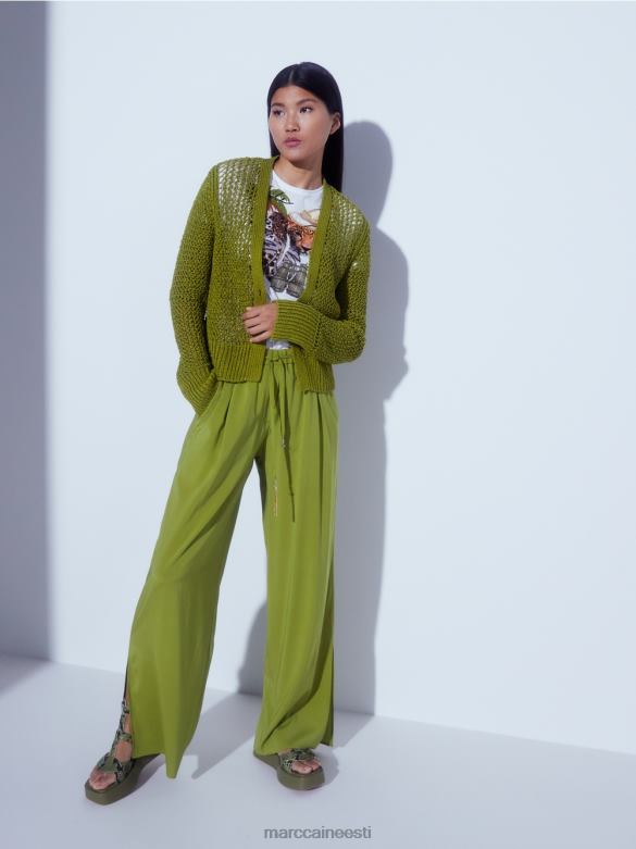Marc Cain Riietus \"koos uuesti mõtlema\" kardigan J8DT378 sügav oliiviroheline