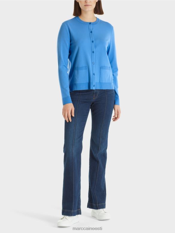 Marc Cain Riietus "koos uuesti mõtlema" kardigan J8DT449 taevasinine