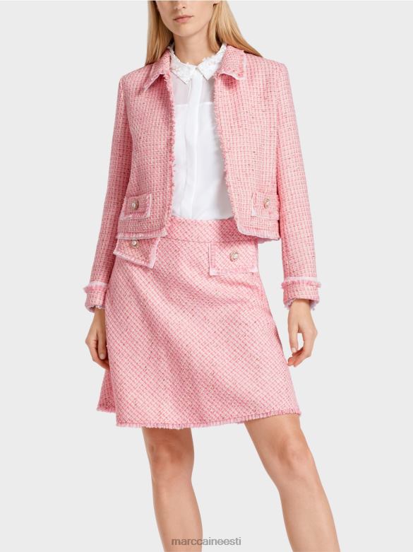 Marc Cain Riietus lühike jope boucle\'ist J8DT374 pehme roosa