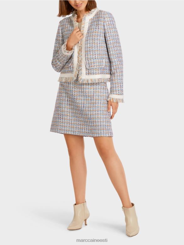 Marc Cain Riietus lühike puuvillasest kimpudest jope J8DT442 atmosfääri sinine