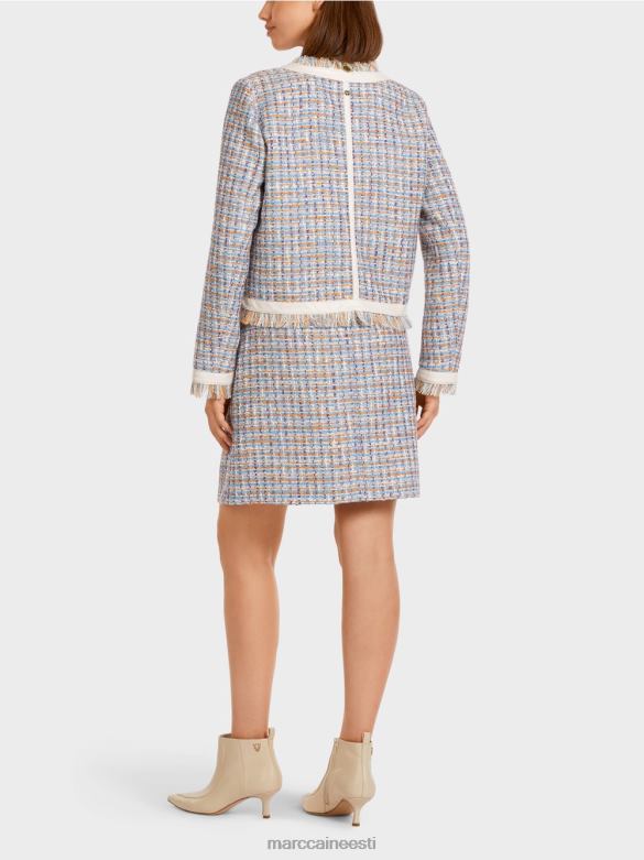 Marc Cain Riietus lühike puuvillasest kimpudest jope J8DT442 atmosfääri sinine