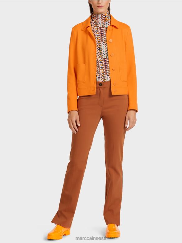 Marc Cain Riietus lühike teksastiilis jope J8DT441 selge oranž