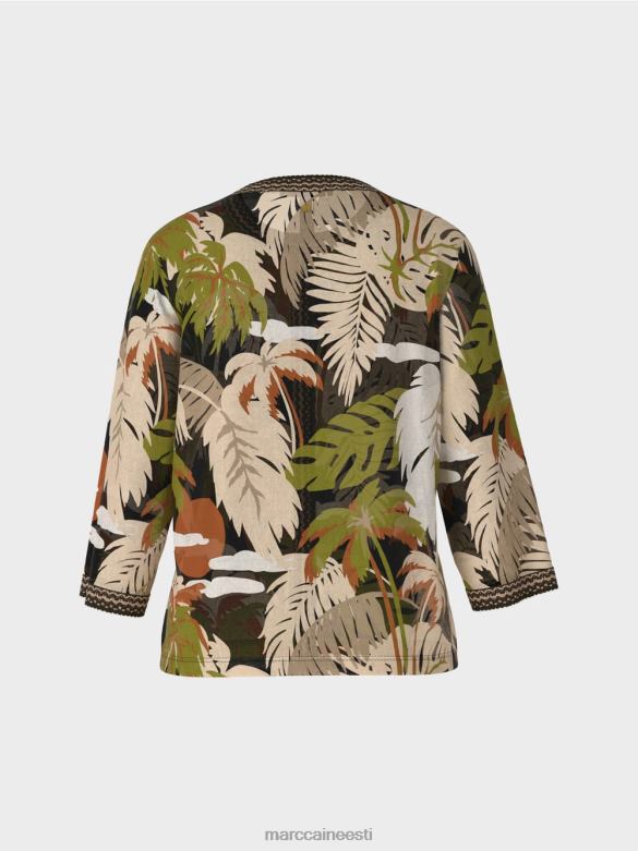 Marc Cain Riietus lahtine kardigan \"kootud Saksamaal\" J8DT381 sügav oliiviroheline