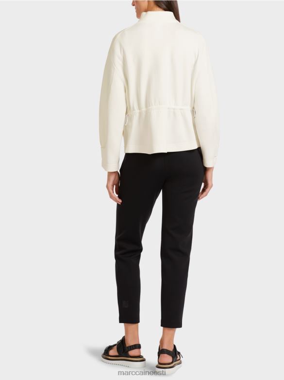 Marc Cain Riietus lahtine tõmblukuga püstkraega jakk J8DT428 määrdunudvalge