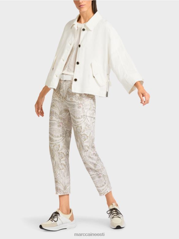 Marc Cain Riietus ülisuur jope J8DT392 määrdunudvalge