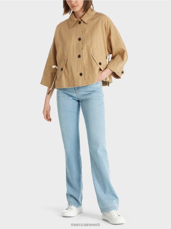 Marc Cain Riietus ülisuur jope J8DT394 hele savipruun