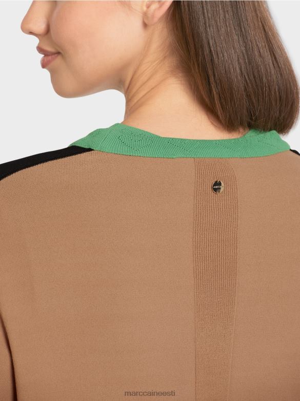 Marc Cain Riietus \"mõtle koos ümber\" värviplokiga kardigan J8DT436 must