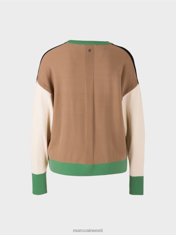 Marc Cain Riietus \"mõtle koos ümber\" värviplokiga kardigan J8DT436 must